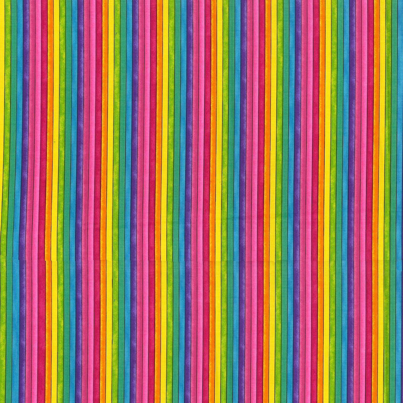 Fabric Traditions Multicolor Bright Stripes Cotton Fabric